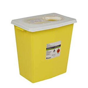 8 GA SLIDE LID CHEMO - YELLOW